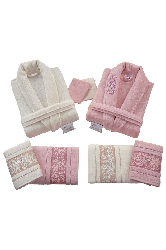 Nurpak Aile Bornoz Seti Coşku 8 Parça