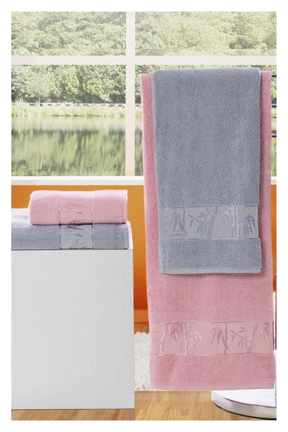 Nurpak Banyo Takımı Bambu 4 Parça 50x90-90x150