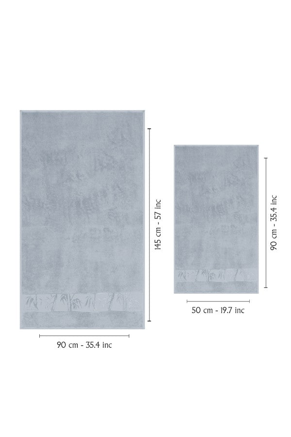 Nurpak Banyo Takımı Bambu 4 Parça 50x90-90x150