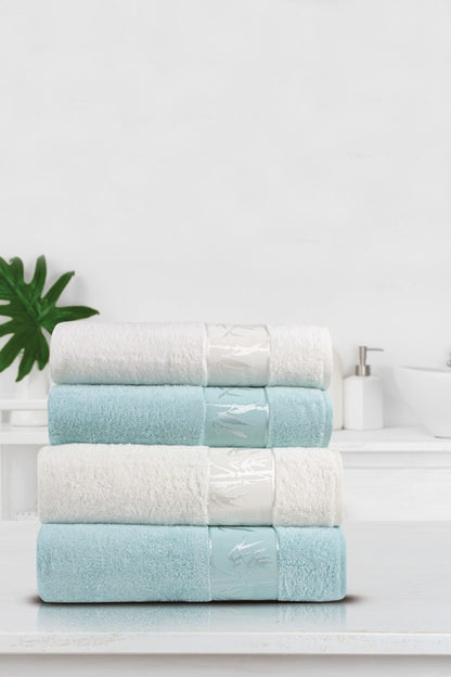 Nurpak Banyo Takımı Bambu 4 Parça 50x90-90x150