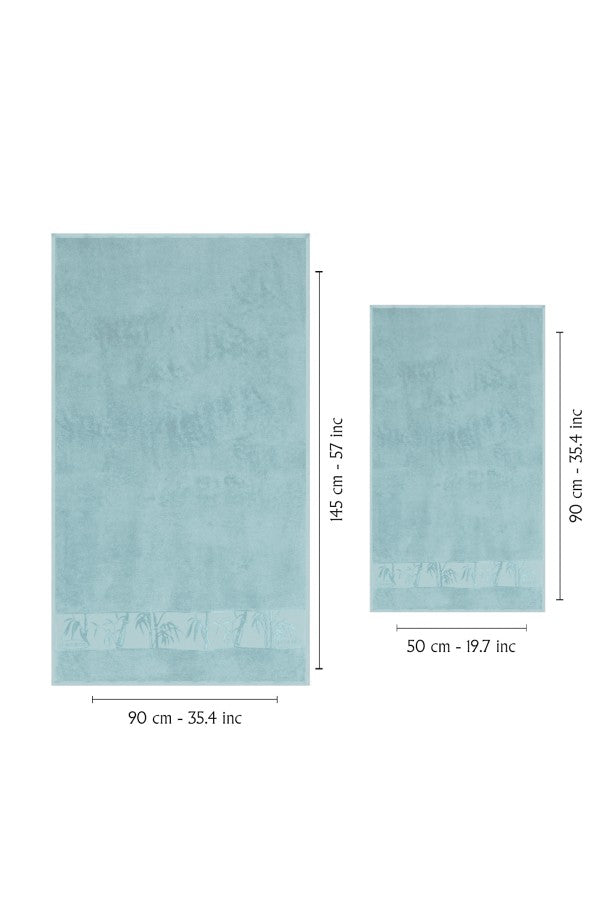 Nurpak Banyo Takımı Bambu 4 Parça 50x90-90x150