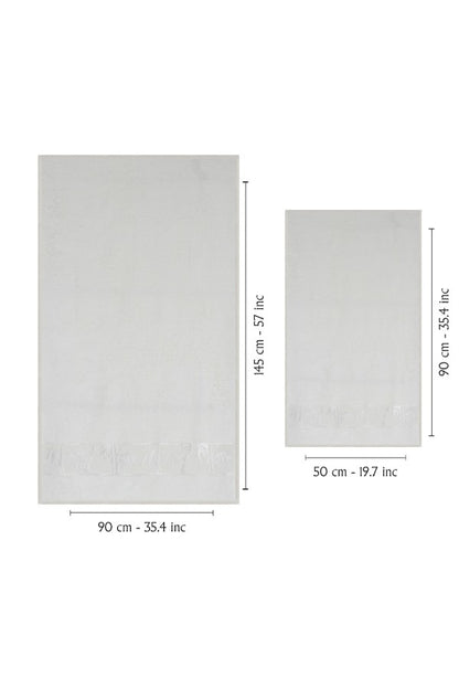 Nurpak Banyo Takımı Bambu 4 Parça 50x90-90x150