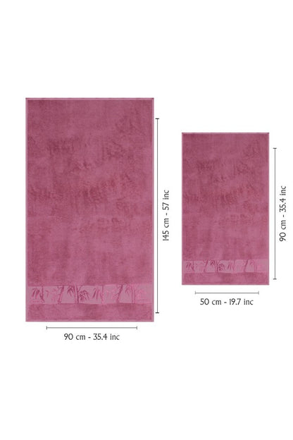 Nurpak Banyo Takımı Bambu 4 Parça 50x90-90x150