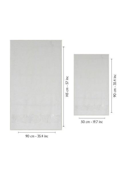 Nurpak Banyo Takımı Bambu 4 Parça 50x90-90x150