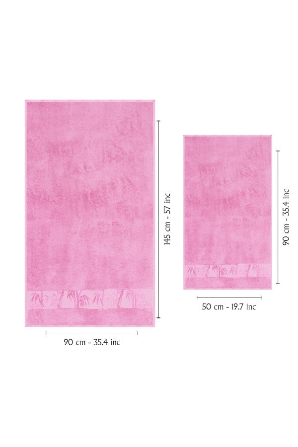 Nurpak Banyo Takımı Bambu 4 Parça 50x90-90x150