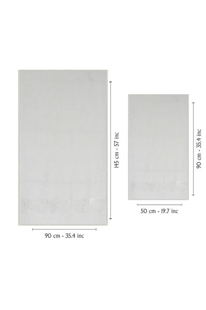 Nurpak Banyo Takımı Bambu 4 Parça 50x90-90x150