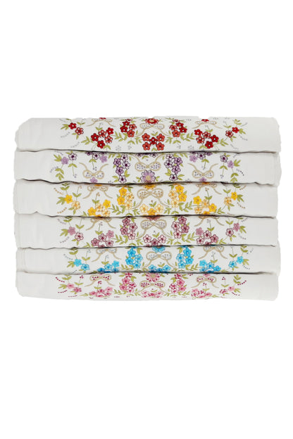 Nurpak Çisem El-Yüz Havlusu Nakışlı Taşlı 50x90