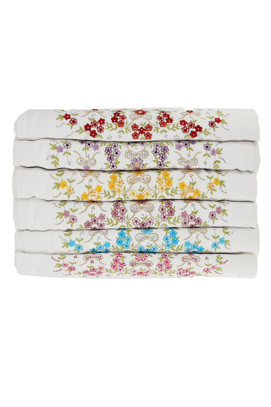 Nurpak Çisem El-Yüz Havlusu Nakışlı Taşlı 50x90