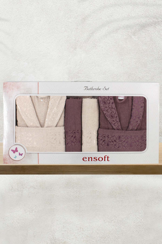 Nurpak Damla 8 Parça Aile Bornoz Seti