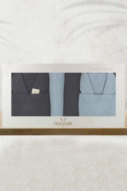 Nurpak Ekol 8 Parça Aile Bornoz Seti