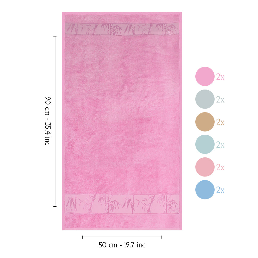 Nurpak El-Yüz Havlusu Bambu Jakarlı 50x90