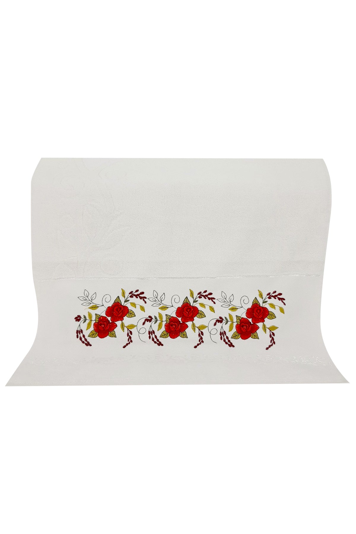 Nurpak El-Yüz Havlusu Nil Nakışlı 50x90