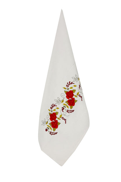 Nurpak El-Yüz Havlusu Nil Nakışlı 50x90