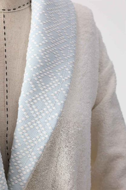 Nurpak SafirJakarlı 8 Parça Aile Bornoz Seti