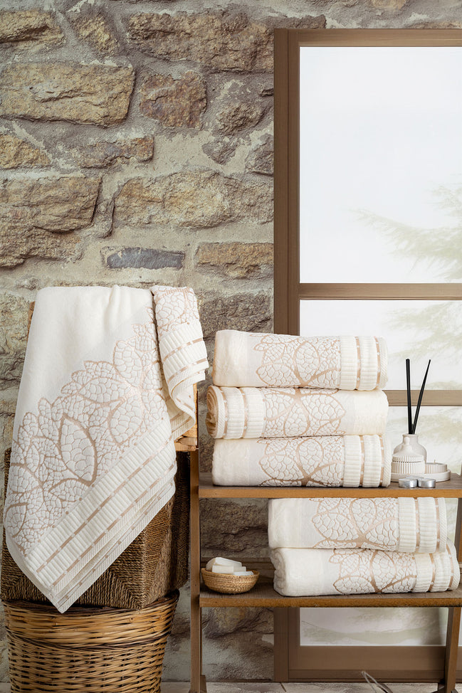 Nurpak Unisex Banyo Havlusu Yaprak 90x150