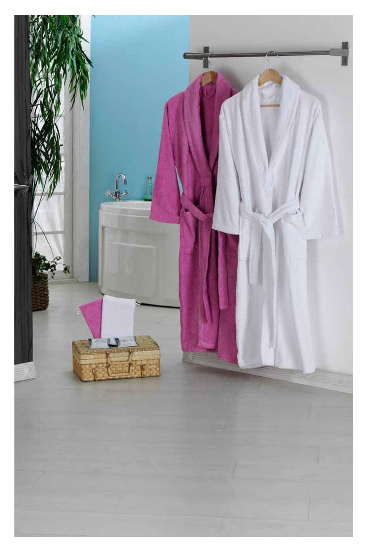 Nurpak Unisex Yetişkin Aile Bornoz Seti Bedesten 10 Parça