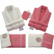 Nurpak Unisex Yetişkin Aile Bornoz Seti Bedesten 10 Parça