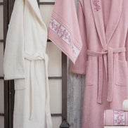 Nurpak Unisex Yetişkin Aile Bornoz Seti Pıtırcık 10 Parça