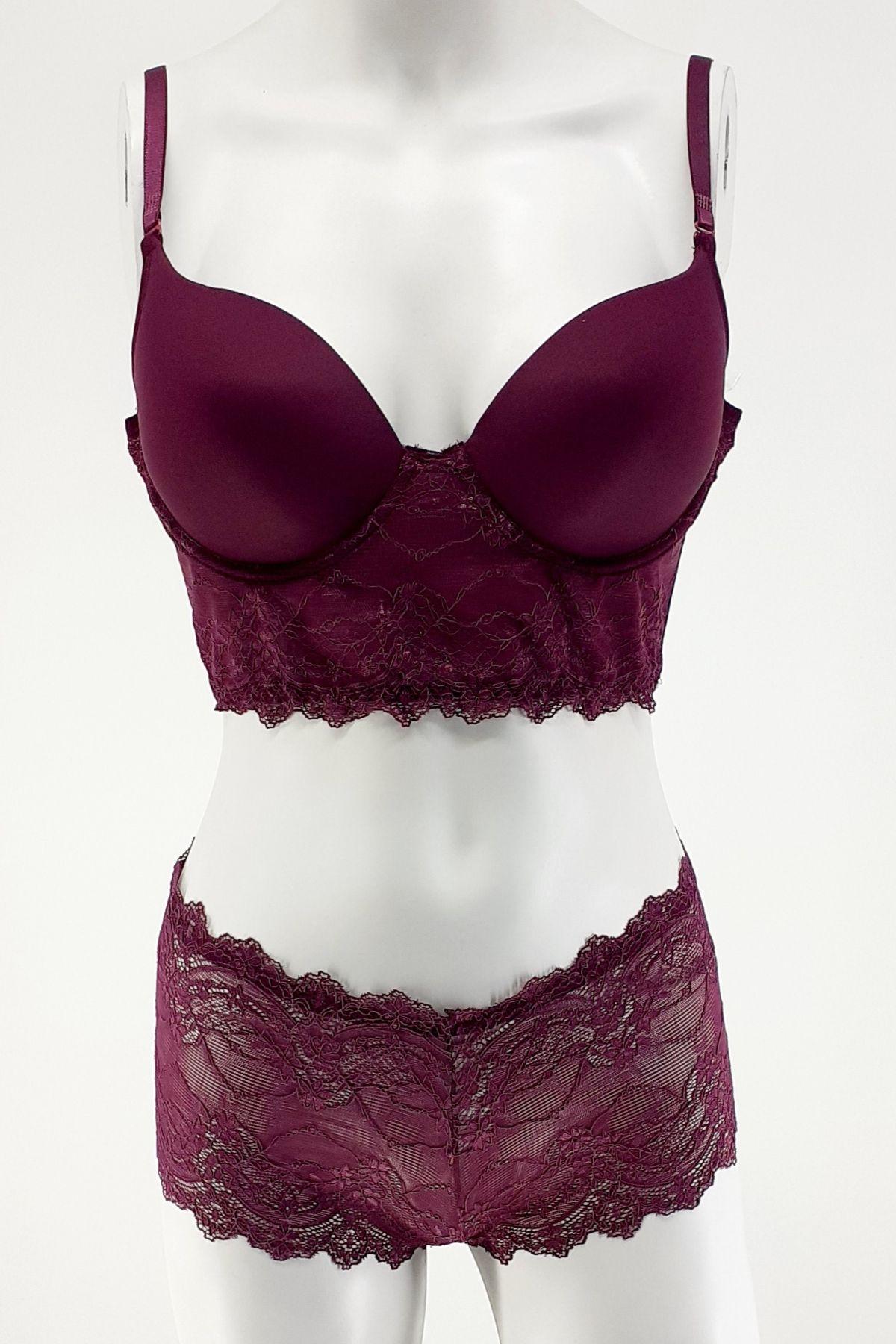 Nurteks Kadın Fantezi Destekli Sütyen ve Külot Takım