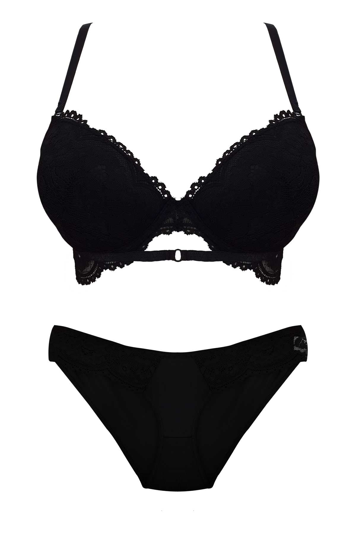 Nurteks Kadın Fantezi Destekli Sütyen ve Külot Takım