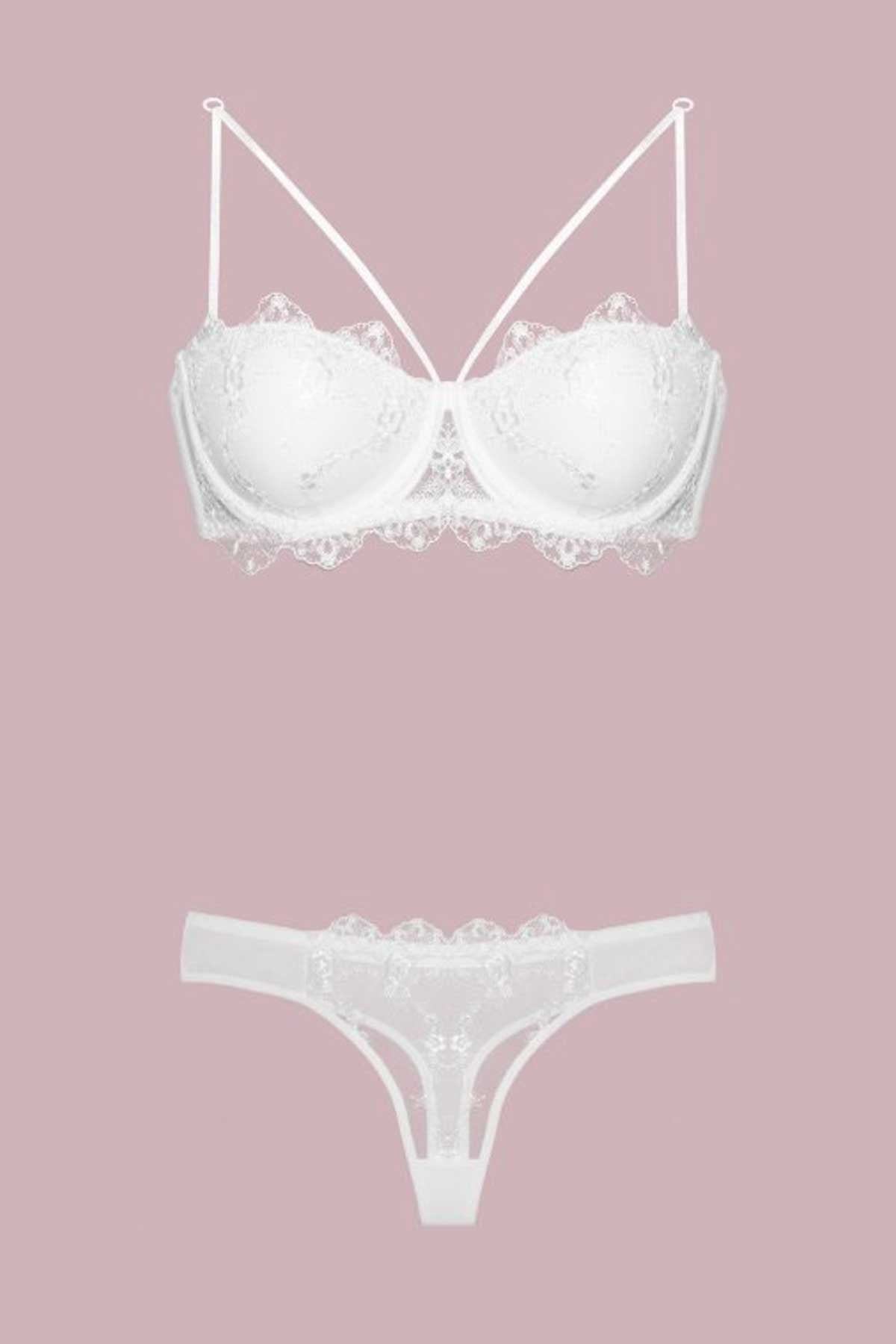 Nurteks Kadın Fantezi Destekli Sütyen ve Külot Takım