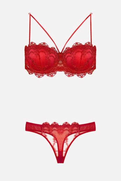 Nurteks Kadın Fantezi Destekli Sütyen ve Külot Takım