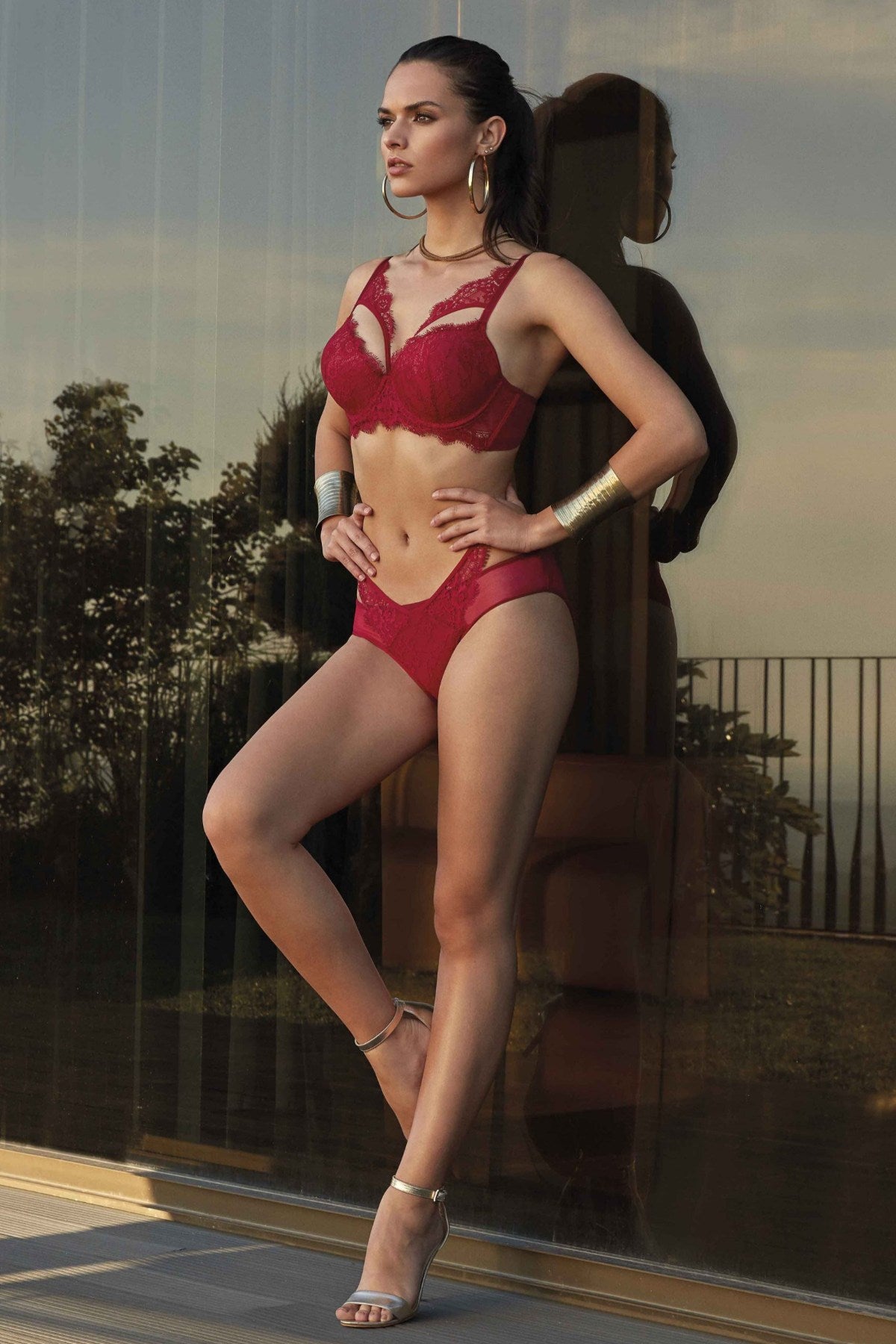 Nurteks Kadın Fantezi Destekli Sütyen ve Külot Takımı Ekstra Dantel Detaylı