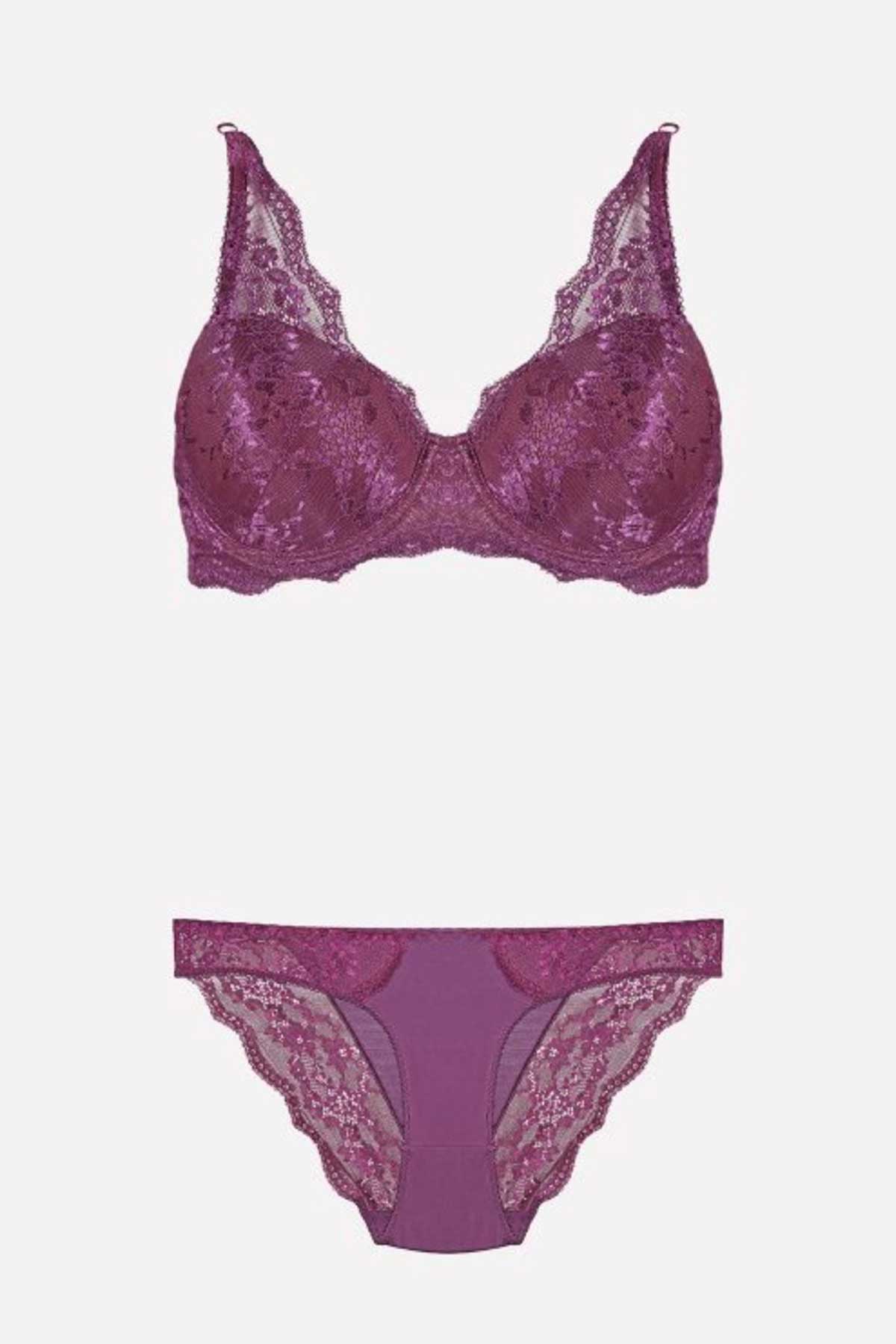 Nurteks Kadın Fantezi Desteksiz Sütyen ve Külot Takım