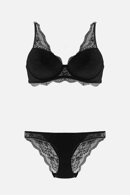 Nurteks Kadın Fantezi Desteksiz Sütyen ve Külot Takım