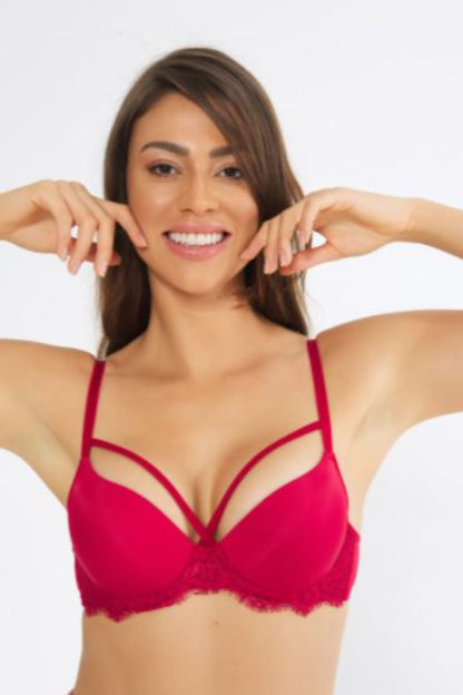 Nurteks Kadın Fantezi Desteksiz Sütyen ve Külot Takım