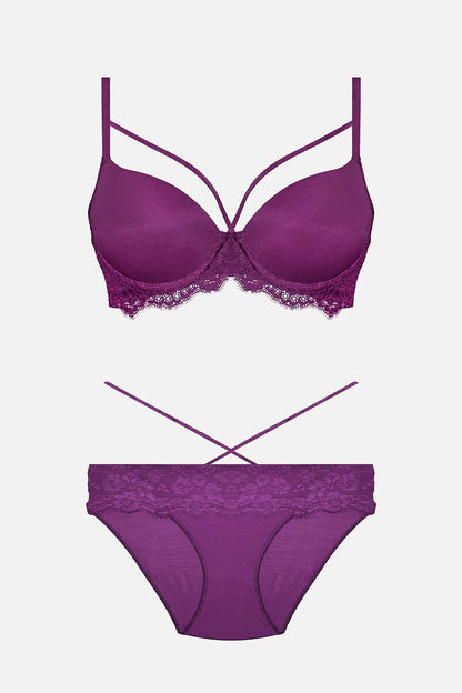 Nurteks Kadın Fantezi Desteksiz Sütyen ve Külot Takım