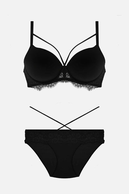Nurteks Kadın Fantezi Desteksiz Sütyen ve Külot Takım