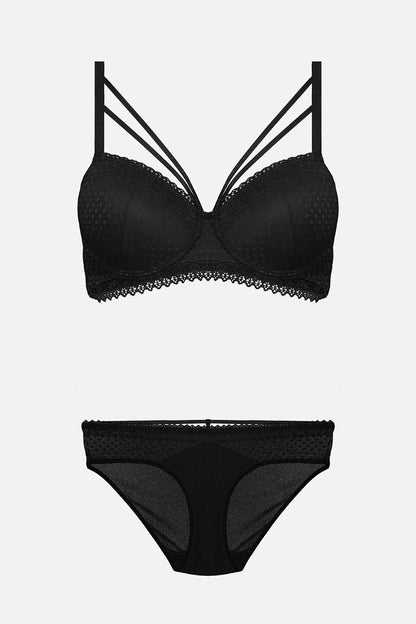 Nurteks Kadın Fantezi Desteksiz Sütyen ve Külot Takımı