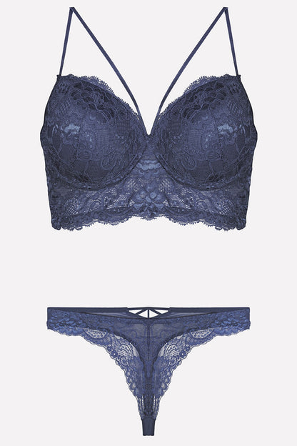 Nurteks Kadın Fantezi Desteksiz Sütyen ve Külot Takımı