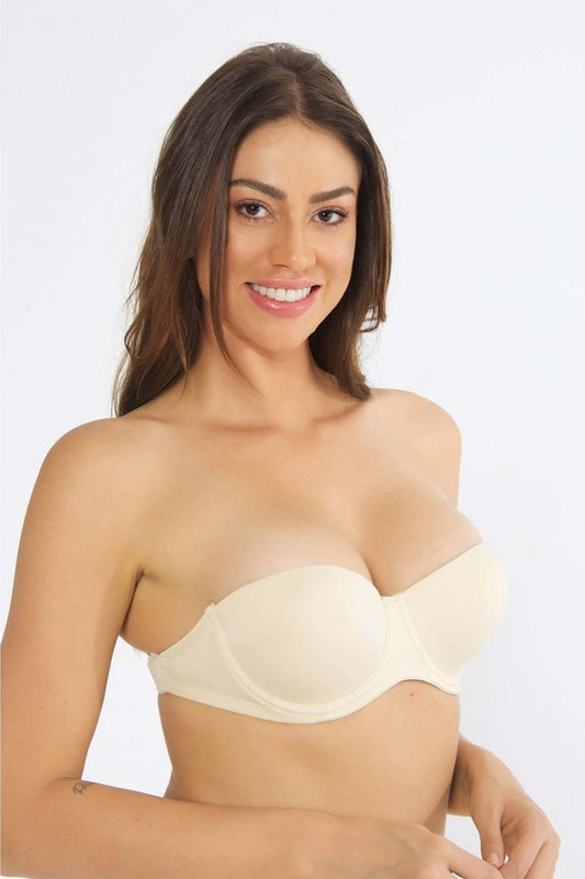 Nurteks Kadın Sırtı Şeffaf Destekli Sütyen