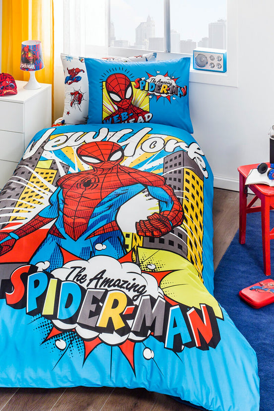 Özdilek Spiderman New York Tek Kişilik Disney Lisanslı Çocuk Nevresim Takımı