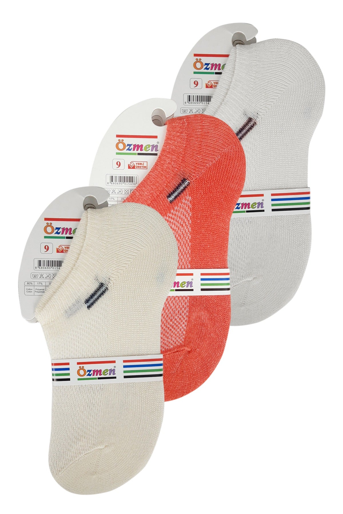 Özmen Kız Çocuk Sneaker Çorap Desenli