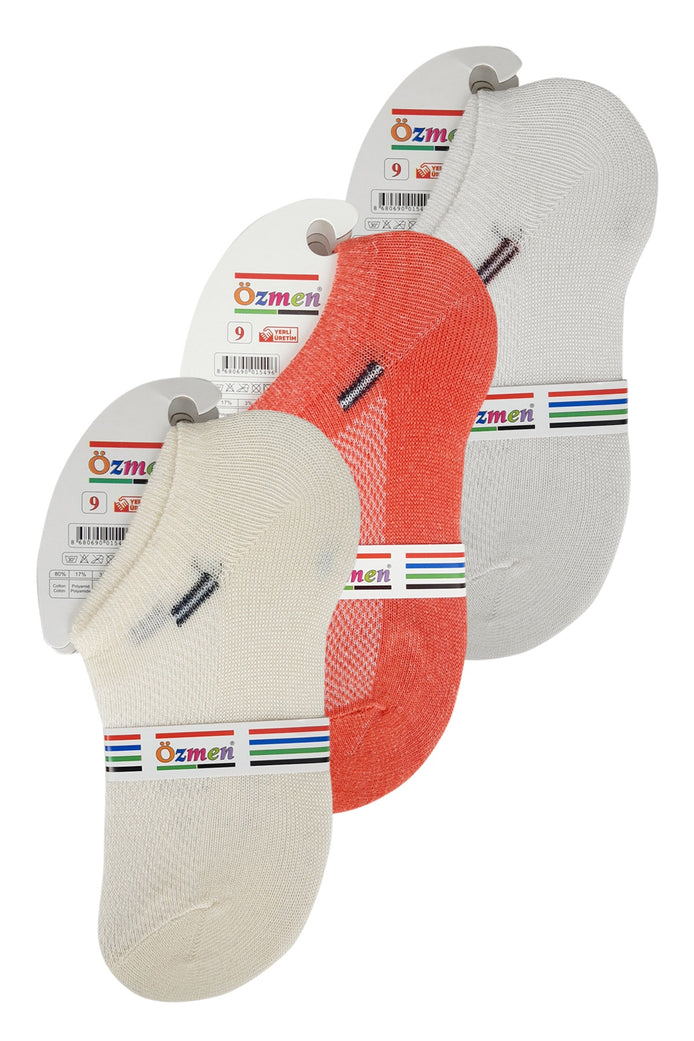 Özmen Kız Çocuk Sneaker Çorap Desenli