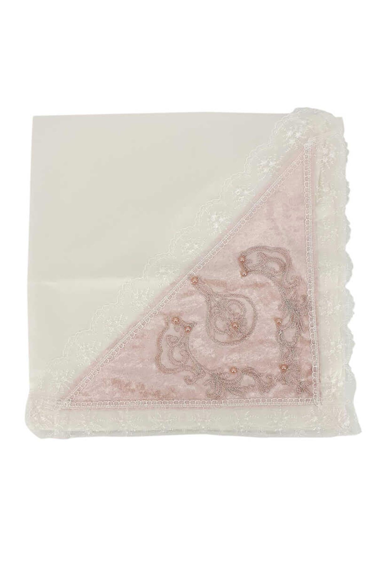 Palet Çeyiz Bohça Kadife Köşeli Küçük