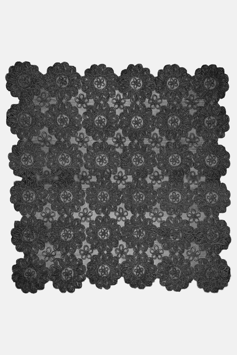 Palet Çeyiz Masa Örtüsü Fıransız Dantel 100X100Cm
