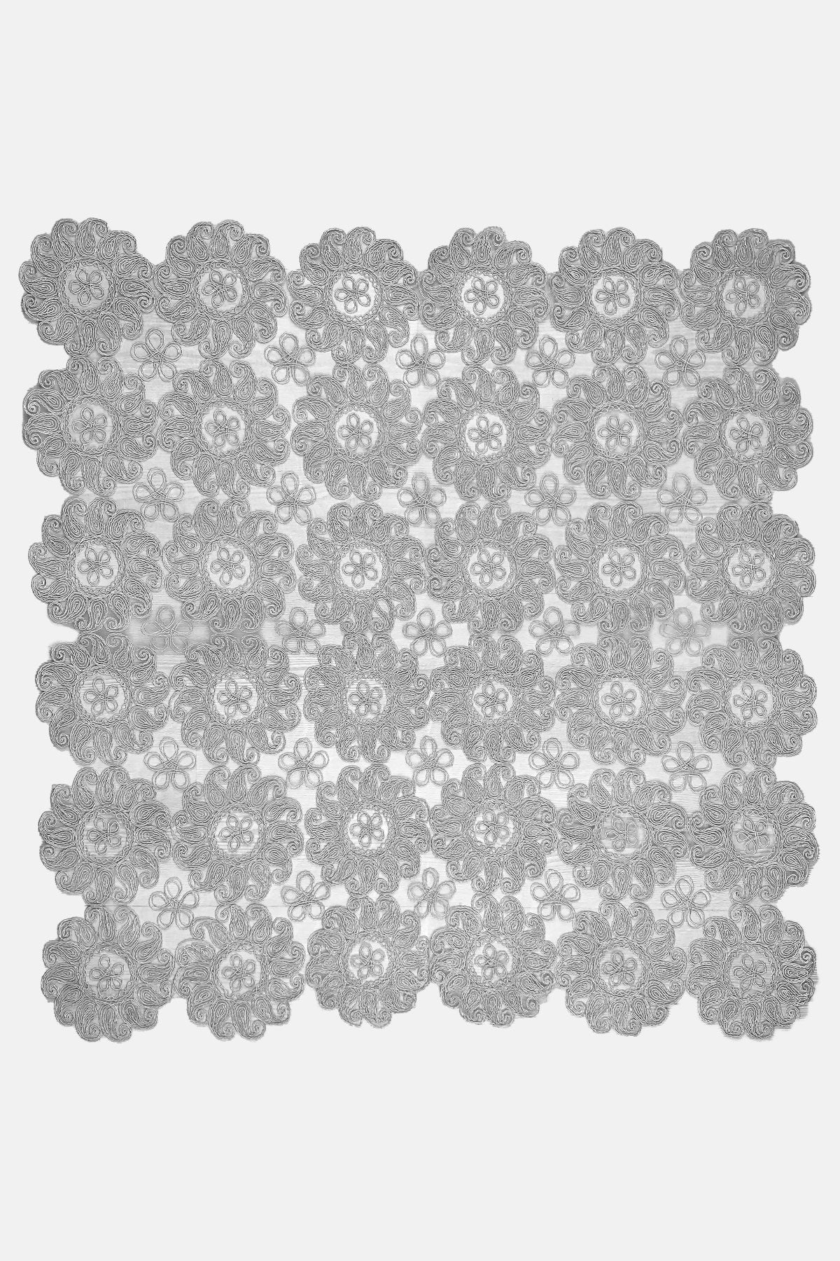 Palet Çeyiz Masa Örtüsü Fıransız Dantel 100X100Cm