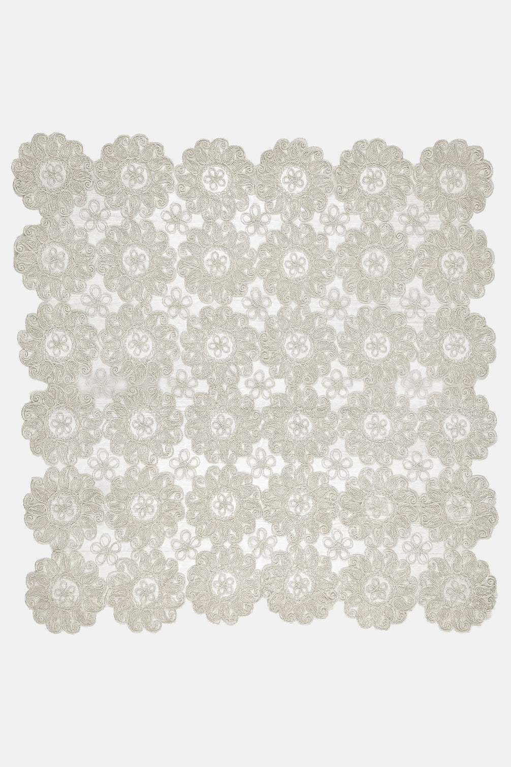 Palet Çeyiz Masa Örtüsü Fıransız Dantel 100X100Cm
