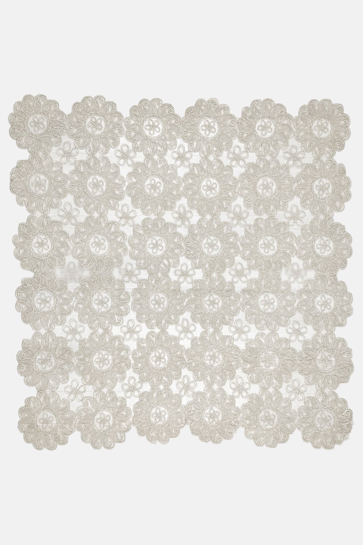Palet Çeyiz Masa Örtüsü Fıransız Dantel 100X100Cm