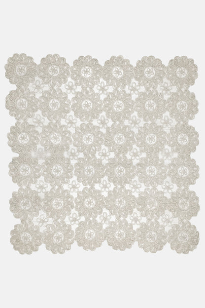 Palet Çeyiz Masa Örtüsü Fıransız Dantel 100X100Cm