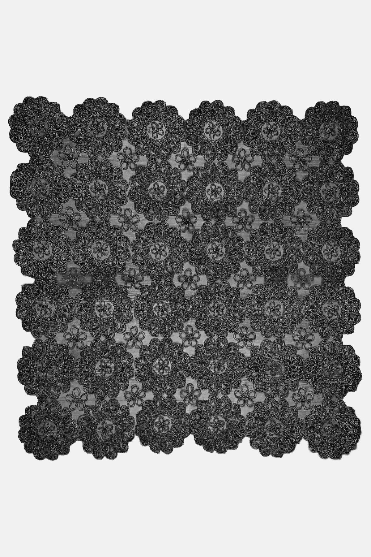 Palet Çeyiz Masa Örtüsü Fıransız Dantel 100X100Cm
