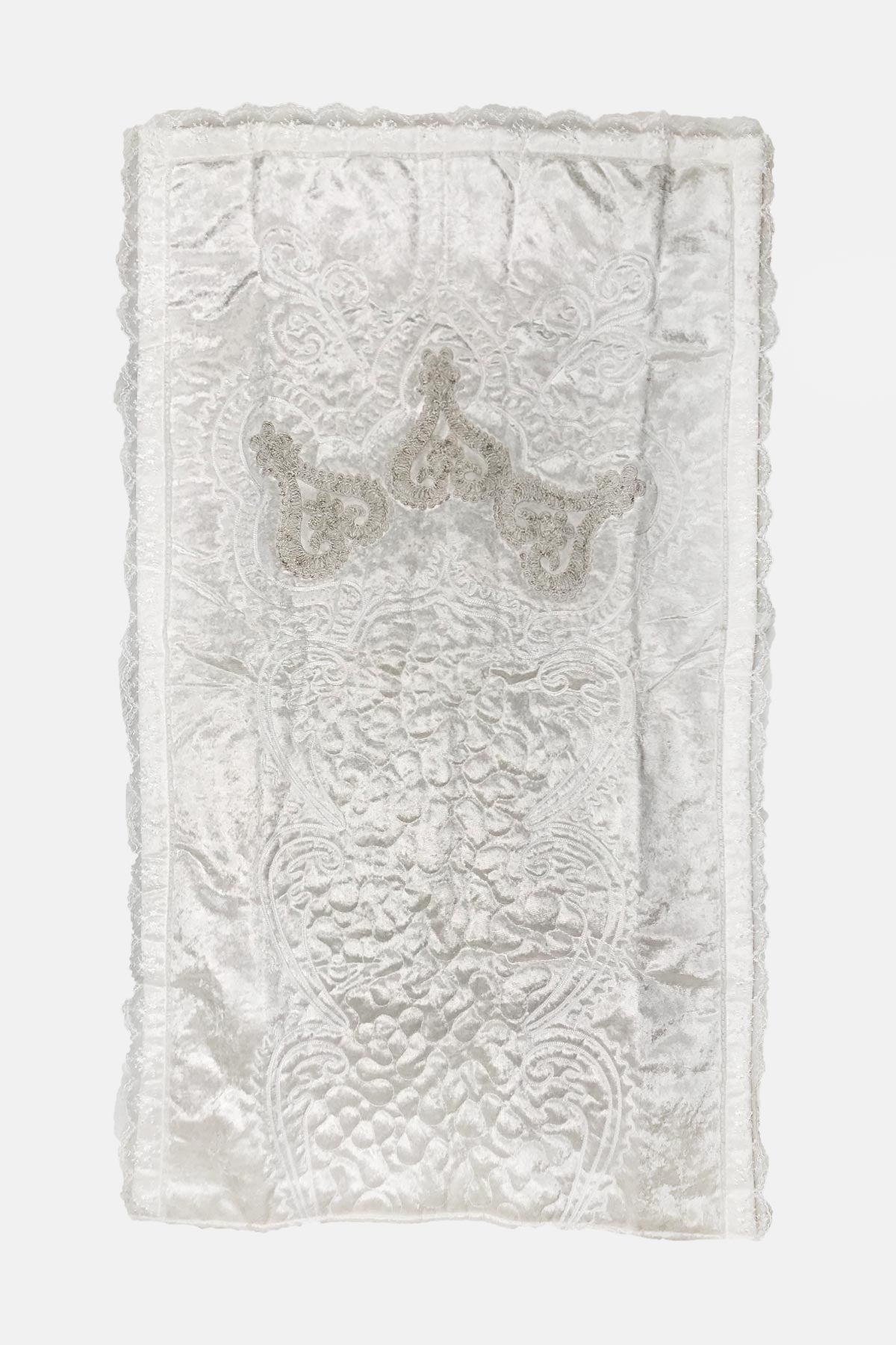 Palet Çeyiz Seccade Kadife Desenli 75X130 Cm