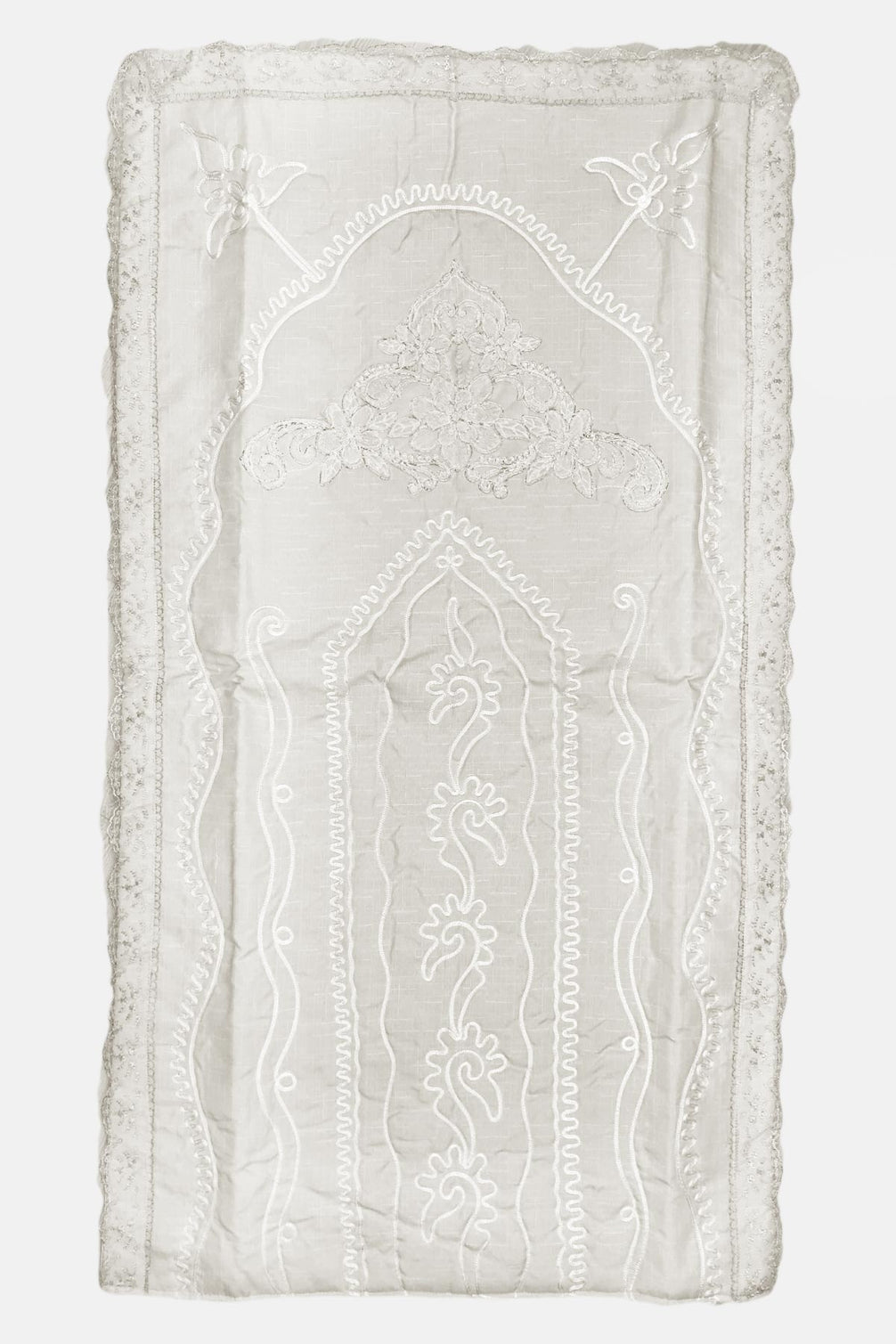 Palet Çeyiz Seccade Keten Desenli 75X130 Cm