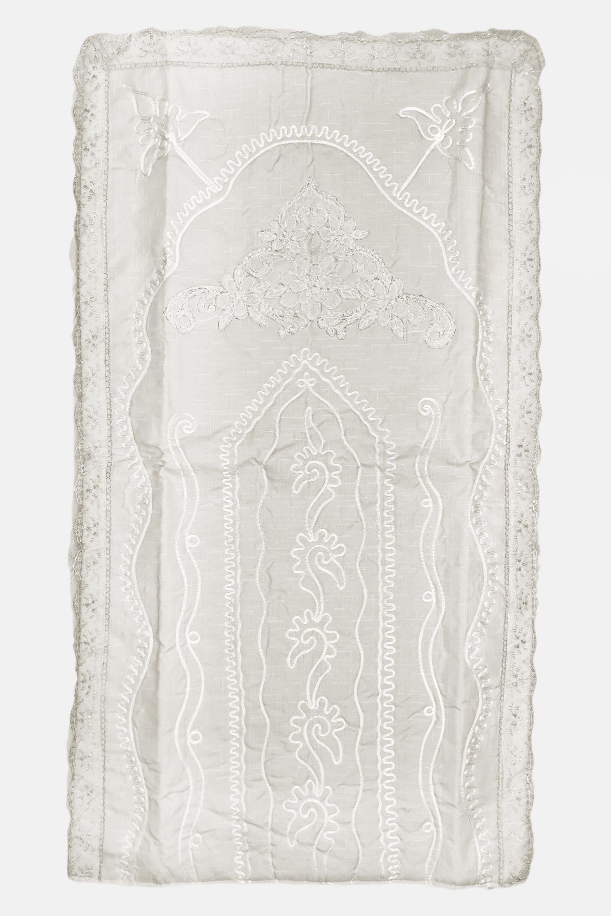 Palet Çeyiz Seccade Keten Desenli 75X130 Cm