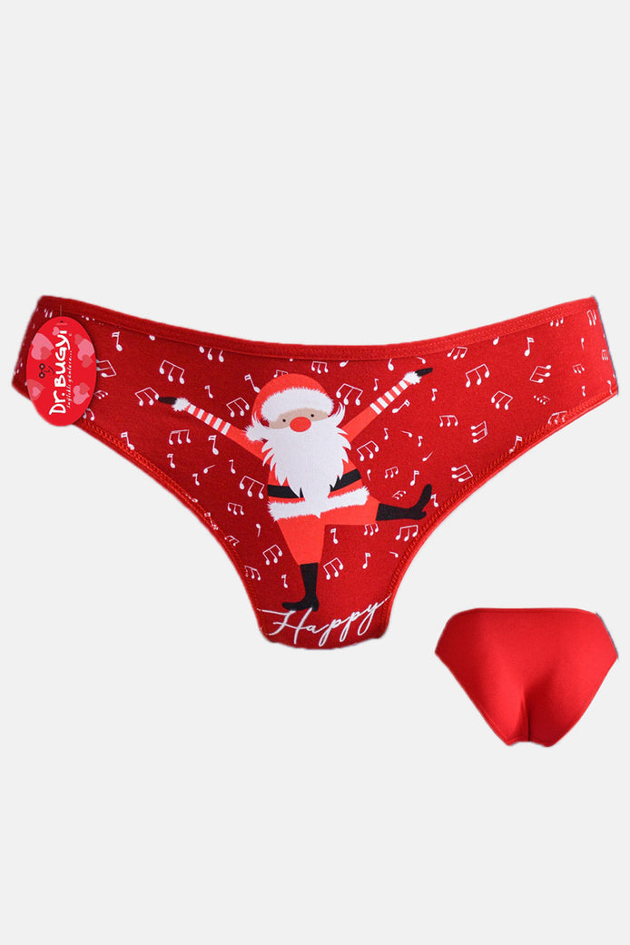 Papatya Dr Bungy Kadın Bikini Külot Yılbaşı Baskılı