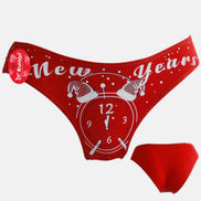 Papatya Dr Bungy Kadın Bikini Külot Yılbaşı Baskılı